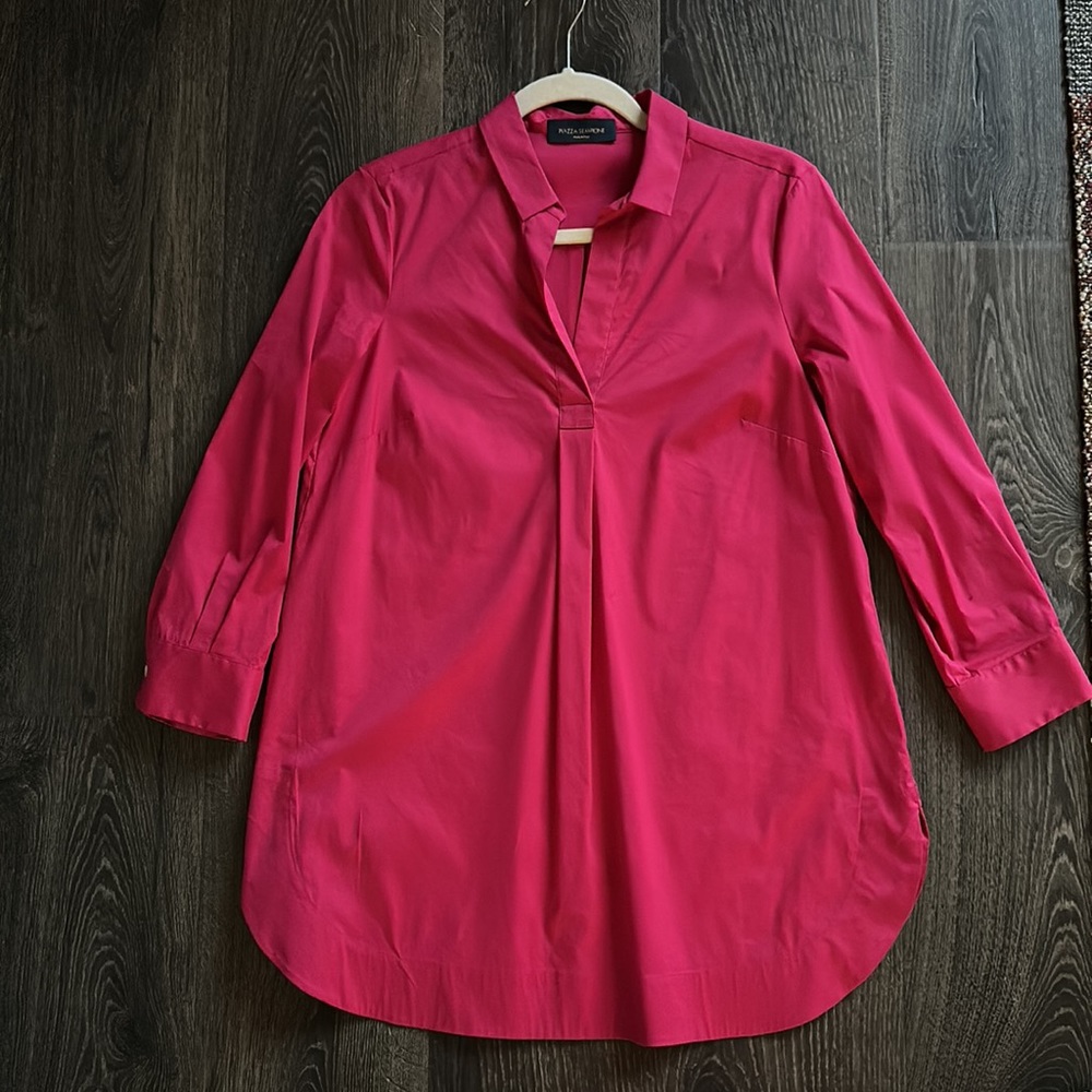 095 PIAZZA SEMPIONE Shirt Size 38 Pink